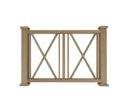 Ограждение из ДПК И1 натуральный от производителя  Dortmax по цене 11 870 р