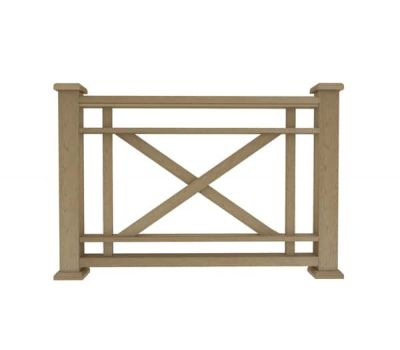 Ограждение из ДПК О1 натуральный от производителя  Dortmax по цене 11 470 р