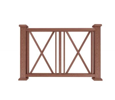 Ограждение из ДПК И1 терракот от производителя  Dortmax по цене 11 870 р