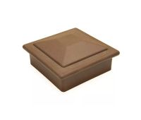 Крышка верхняя ПВХ для столба 125х125 Шоколад