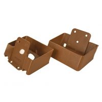 Крепление перил из алюминия наклонное Орех Крепление перил из алюминия наклонное Орех