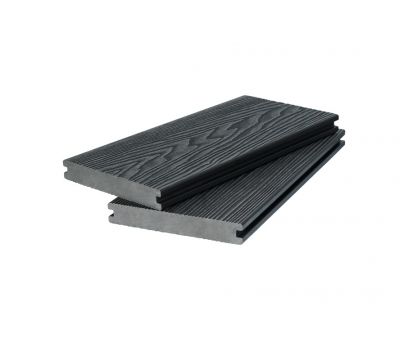 Террасная доска ДПК ( 3D фактура дерева ) полнотелая двухсторонняя Чёрный от производителя  Polivan Group по цене 1 100 р