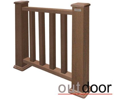 Ограждение из ДПК Классик 3D Storm Коричневый микс от производителя OutDoor по цене 6 720 р Ограждение из ДПК Классик 3D Storm Коричневый микс от производителя OutDoor по цене 6 720 р