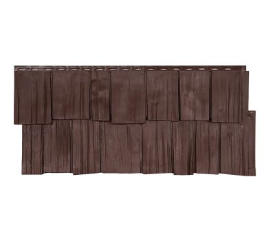 Фасадные панели СЕРИЯ ЭКО-1 ЩЕПА ДУБ - Браун от производителя  Т-сайдинг по цене 520 р