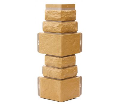 Угол Дикий камень - Бежевый от производителя  Т-сайдинг по цене 380 р