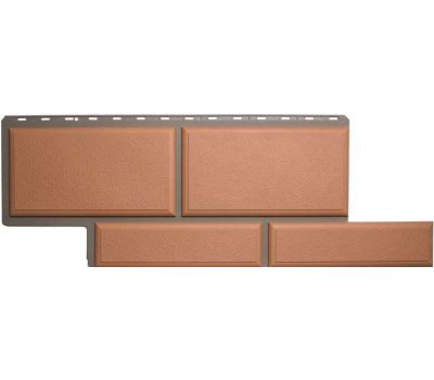 Фасадные панели (цокольный сайдинг)   Флорентийский камень Персиковый от производителя  Альта-профиль по цене 598 р