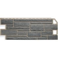 Фасадные панели (цокольный сайдинг) Камень Серый Фасадные панели (цокольный сайдинг) Камень Серый