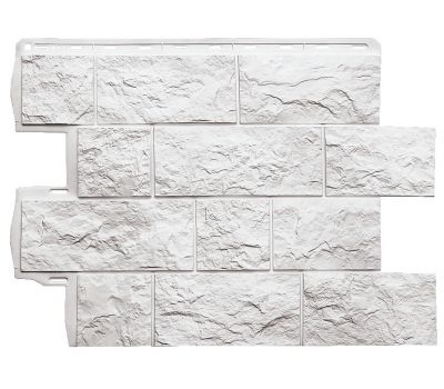 Фасадная панель Туф ЭКО Белый от производителя  Альта-профиль по цене 573 р