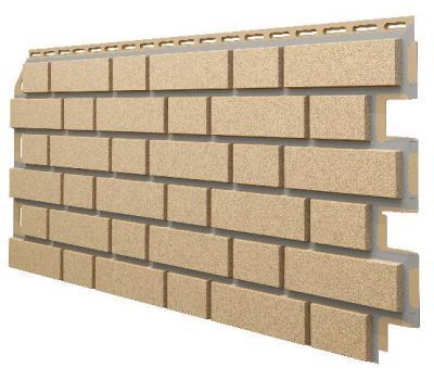 Фасадные панели (Цокольный Сайдинг) VOX Solid, Clinker, Cappucino от производителя  Vox по цене 720 р