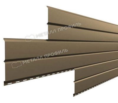 Металлический сайдинг Lбрус-15х240 (ПРМ-03-Ephyra-0.5) Золотой металлик от производителя  Металл Профиль по цене 1 550 р