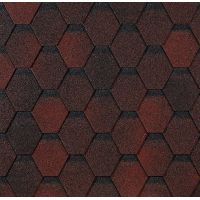 Гибкая черепица Шестигранник Красный