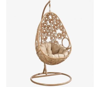 Подвесное кресло из искусственного ротанга AFM-209A Beige от производителя  Afina по цене 39 900 р