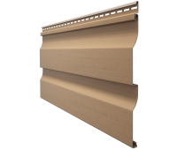 Виниловый сайдинг - серия PREMIUM D4,5D, (Корабельный брус) Капучино Виниловый сайдинг - серия PREMIUM D4,5D, (Корабельный брус) Капучино