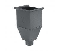 Воронка_водосборная удлиненая RR 23 Маренго matt 125/90 Воронка_водосборная удлиненая RR 23 Маренго matt 125/90